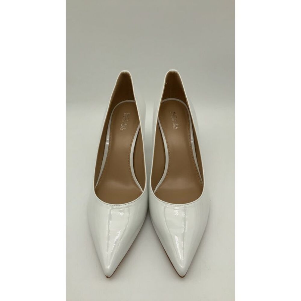 Michael Kors Shiny White Pointed Heels - Picture 4 of 5